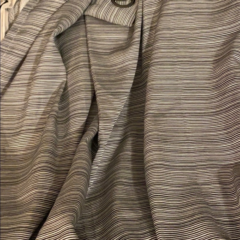 *Two* BLACK&WHITE Rod Pocket Black out  curtains.